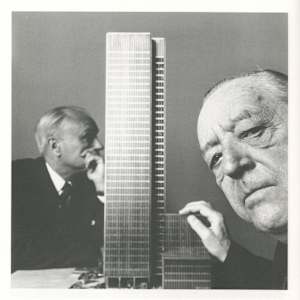 Mies and Johnson 1955 by Irving Penn 