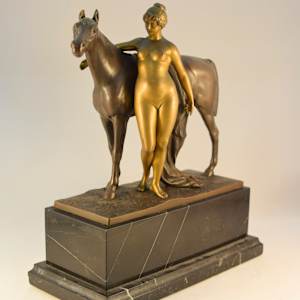 Amazon with Horse by Otto Rasmussen 