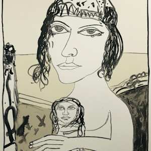 Anya & Luke by John Bellany 
