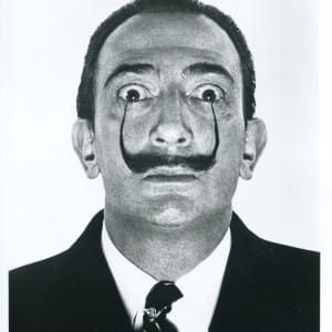 Dali Mustache 1953 by Philippe Halsman 