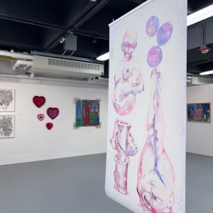 Installation images: "The Fate of Eve" at Golden West College, Huntington Beach, CA by Alexandra Carter 