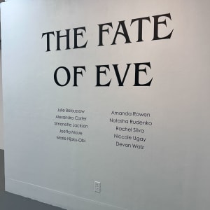 Installation images: "The Fate of Eve" at Golden West College, Huntington Beach, CA by Alexandra Carter 