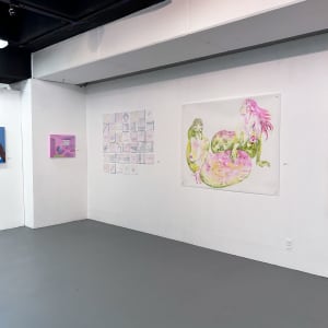 Installation images: "The Fate of Eve" at Golden West College, Huntington Beach, CA by Alexandra Carter 