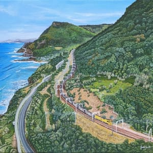 Commissioned Painting - 'Empty run to Metrop, South Coast Line' by Jude Scott