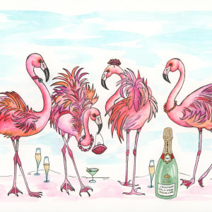 'Pink Parade' - Fine Art Giclée Print by Jude Scott