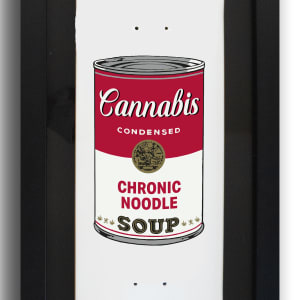 "Chronic Noodle" Cannabis Condensed Soup Skate board by RISK