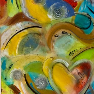 Lovefest Abstract by Julie Crisan 