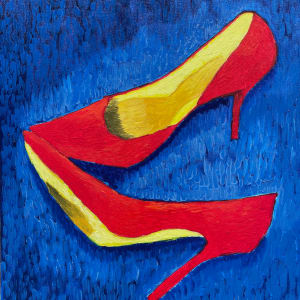Red Shoes by Cecilia Anastos