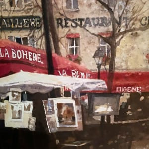 Easels of Montmartre — Paris by Jann Lawrence Pollard 