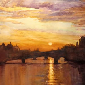 Parisian Sunset by Jann Lawrence Pollard