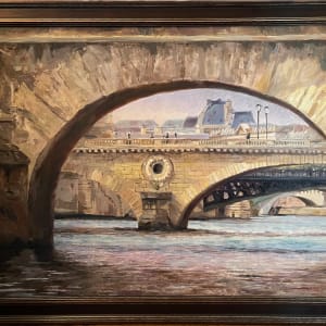 Six Bridges on the Seine by Jann Lawrence Pollard  Image: Framed 'Six Bridges on the Seine"