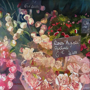 Paris Flower Market by Jann Lawrence Pollard
