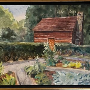 Kitchen House of Hezekiah Alexander house, Charlotte Museum of History by Jann Lawrence Pollard  Image: Framed painting