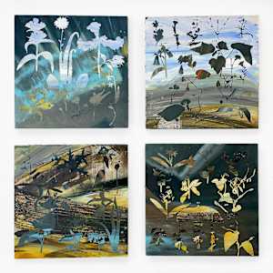 An Oak Spring Landscape Overtaken by "Blumen Pflanzen und Fruchte" by Franz Anton von Scheidl (1765-1770) and Frederic Church's "Aurora Borealis" (1865) by Sally Veach