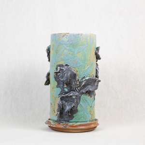 Wild Pigment Flower Vase 25.05.8 by emma estelle chambers 