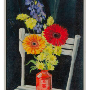 Flowers with chair by Phyllis Anna Stevens Estate