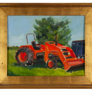 Orange Tractor by Phyllis Stevens