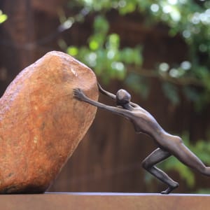 ROCK SERIES: ARTIST PROOF (AP) Bronze & Rock by Maritza Breitenbach 