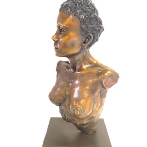 IN FOCUS I/III 1/12 by Maritza Breitenbach  Image: Nude African Lady bust, side view