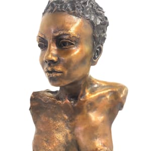 IN FOCUS I/III 1/12 by Maritza Breitenbach  Image: Nude African lady Bust, front view