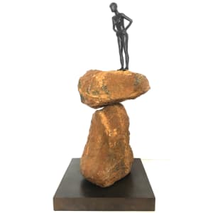 ROCK SERIES: ARTIST PROOF (AP) Bronze & Rock by Maritza Breitenbach  Image: ROCKSERIES IV/IV 'STANDING'
