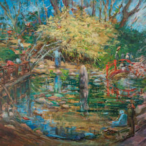 Bridges at the Birmingham Botanical Gardens by Miriam McClung