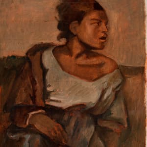 Orphan Girl at the Cemetery by Miriam McClung, Image 1.