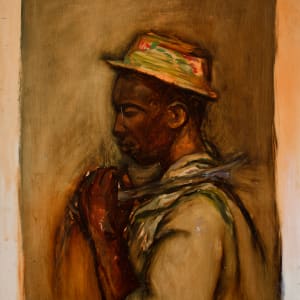 Young Man with a Hat by Miriam McClung