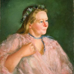 Woman With Flowers in Her Hair by Miriam McClung