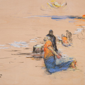 Twenty-one at the Beach by Miriam McClung