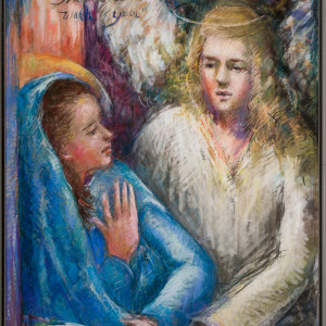 The Annunciation or Hail Oh Favored One by Miriam McClung