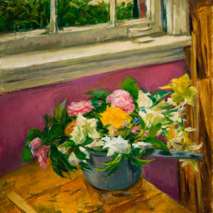 Roses by the Window by Miriam McClung