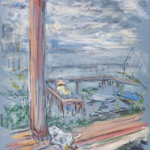 View from the Porch at the Beach by Miriam McClung