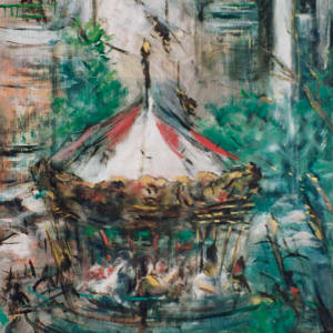 The Merry Go Round at the Galleria by Miriam McClung 