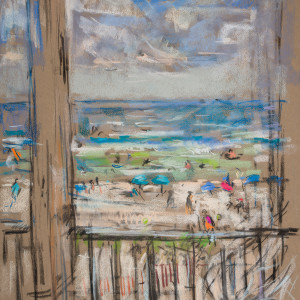 View from the Porch, Inlet Beach, Florida by Miriam McClung