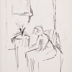 Abstract - Woman Sitting by Miriam McClung