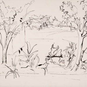 Garden with Trees by Miriam McClung