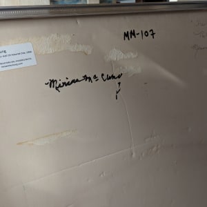 The Annunciation or Hail Oh Favored One by Miriam McClung  Image: Back with additional artist signature.