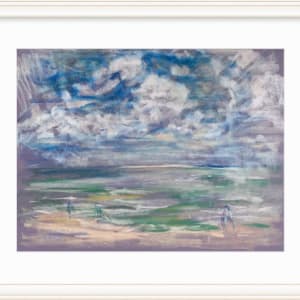 Stormy Day at the Beach by Miriam McClung  Image: Framebridge Mantouk frame add $225.