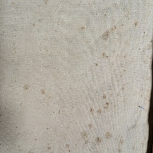 White Abstract by Miriam McClung  Image: Back. Condition 4. Spots 2