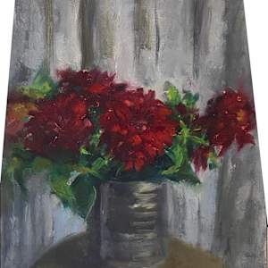 Fall Flowers in a Tin Can by Miriam McClung, Image 2.