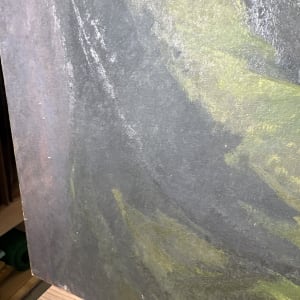 Woman in the Green Jacket by Miriam McClung  Image: Front. Condition - Haze on painting.