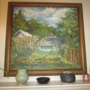 David's Garden by Miriam McClung  Image: Full painting hanging.
