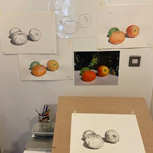 Studio Images- Additional Projects including woodblock print and photography. by Emma Coyle, Image 1.