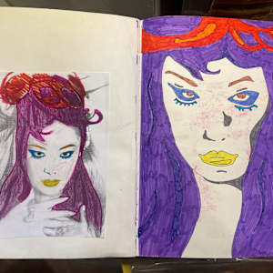 Notebook work circa 2002 by Emma Coyle 