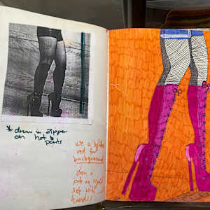 Notebook work circa 2002 by Emma Coyle 