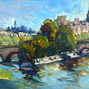 On the Seine- SOLD by Bridgette Martin Fine Art, Image 4.
