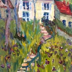 Stairway of Flowers: SOLD by Bridgette Martin Fine Art, Image 6.