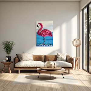 Crimson Longlegs by Janet Sams 