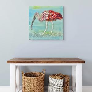 Scarlet Shoreline by Janet Sams 